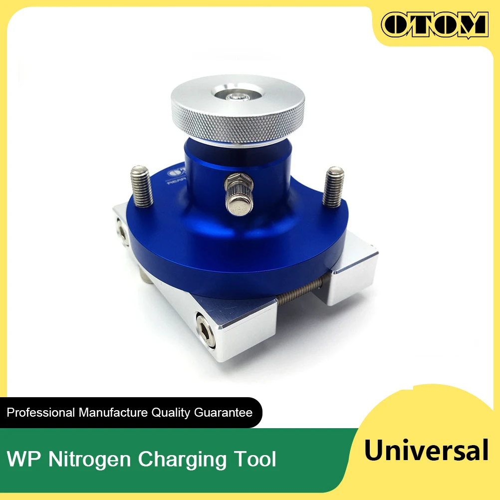 OTOM WP Motorcycle Suspension Shock Rear Absorber Nitrogen Charging Tool Pump Filling CNC Reservoir Universal ATV UTV Bike Parts