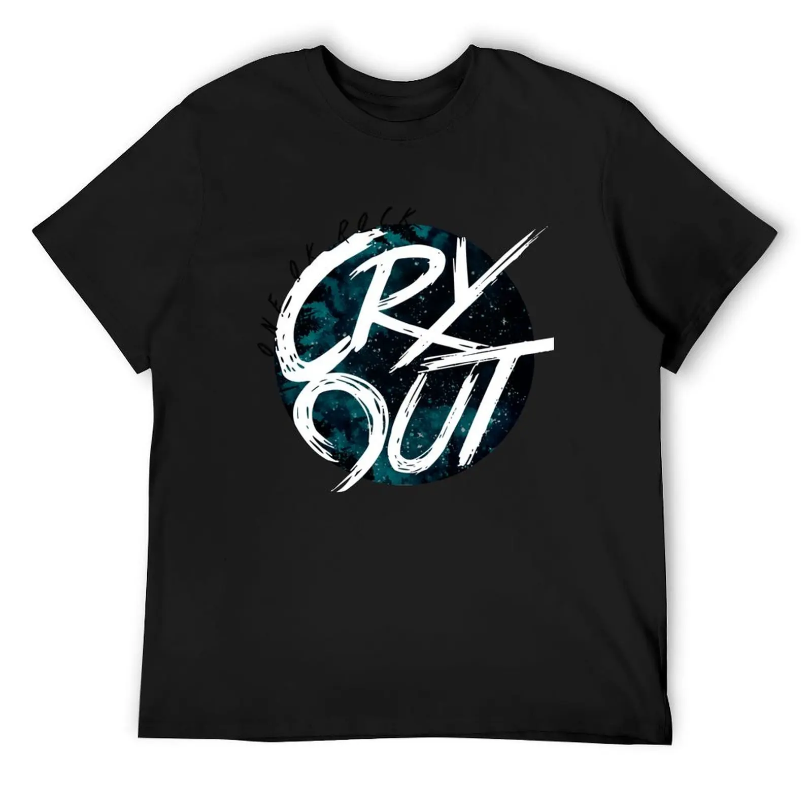 

CRY OUT blue T-Shirt anime shirt plus size clothes sweat funny t shirts men
