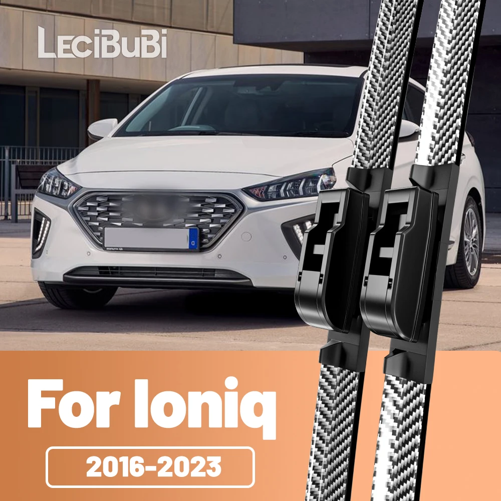 2 stücke Frontscheibe Scheibenwischerblätter Carbon Faser Scheibenwischer Für Hyundai Ioniq 2016-2023 2017 2018 2019 2020 2021 2022