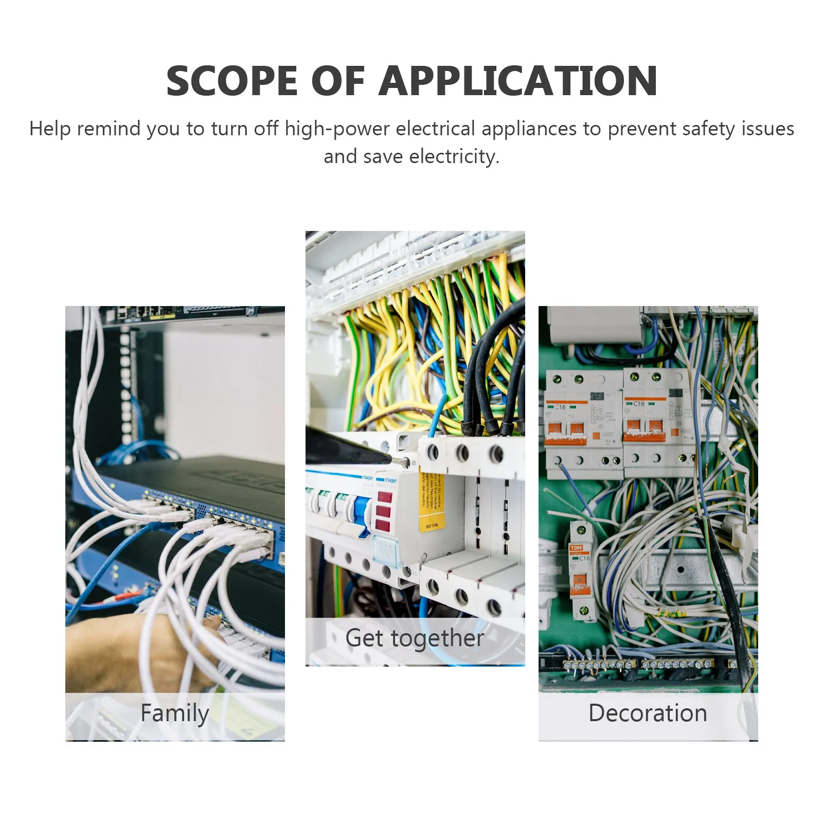 Ac80-300V 0-50.0a LED Digital Display Voltage Current Meter Simultaneous Ac Voltage and Current Measurement Circuit Monitoring