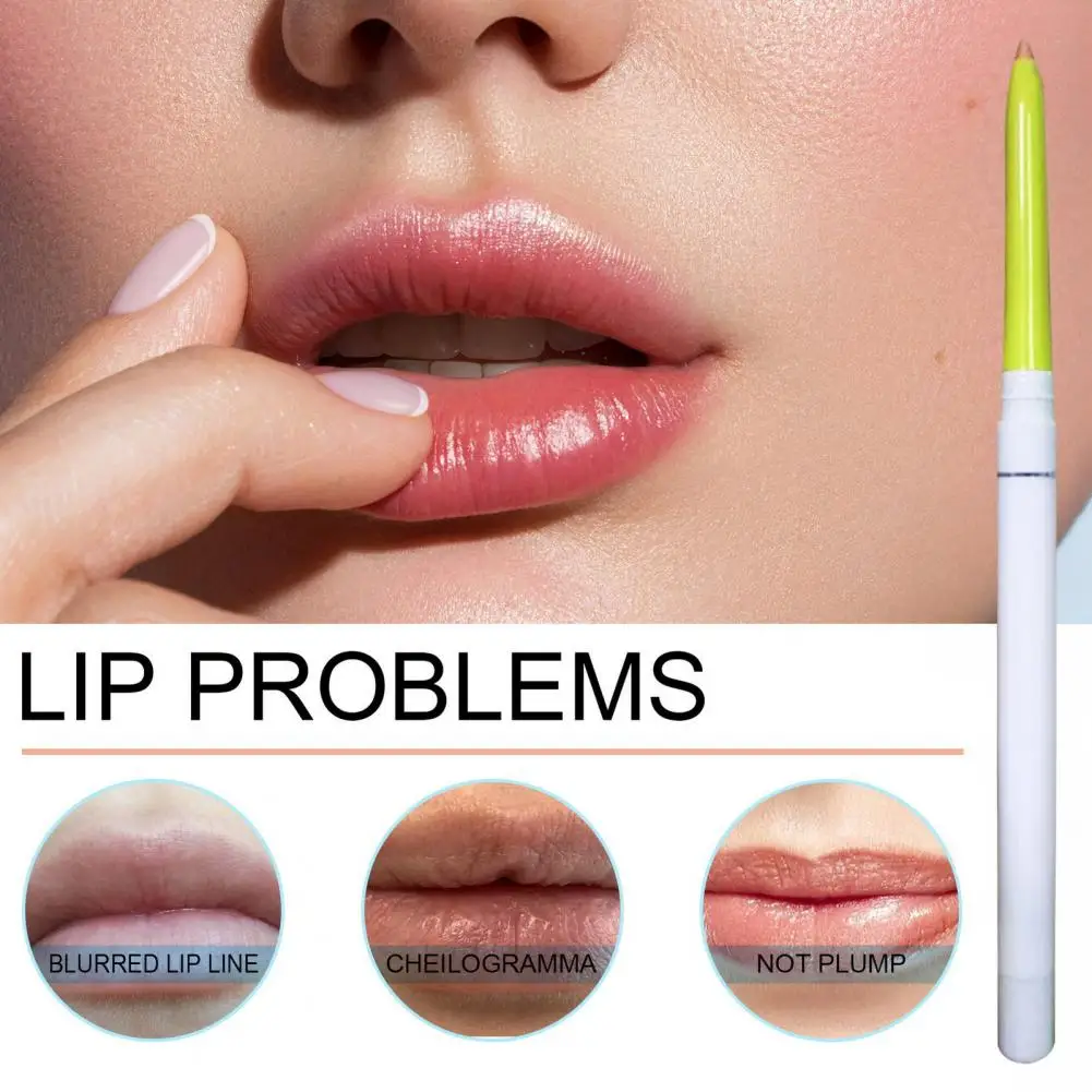 ترطيب الشفاه بطانة غير مرئية طبطب الشفاه بطانة مجموعة لترطيب طويل الأمد تغذية مقاوم للماء ماكياج المرأة لممتلئ #1