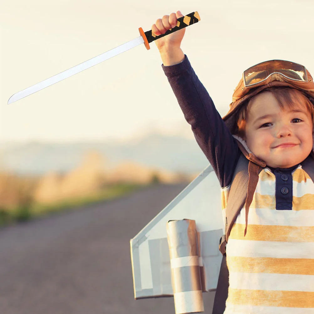 Espadas de juguete de madera japonesas para niños, cuchillos de entrenamiento, modelo de utilería de Cosplay, 3 uds.