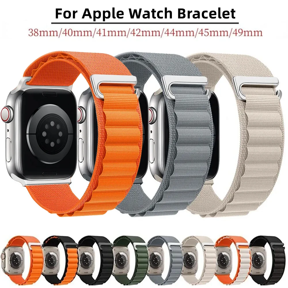 Pasek Alpine Loop do Apple Watch 49mm 45mm 44mm 40mm 41mm 42mm 38mm Regulowana bransoletka do iWatch Ultra 9 8 7 SE 6 Akcesoria
