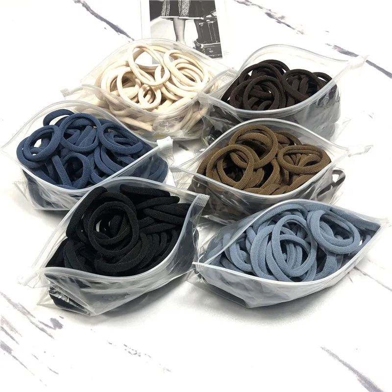 

20/50PCS/Set Hair Bands for Women Girl Basic Hair Rubber Ties Ropes 4cm Simple Elastic Headband Hair Accessories Ponytail Holder