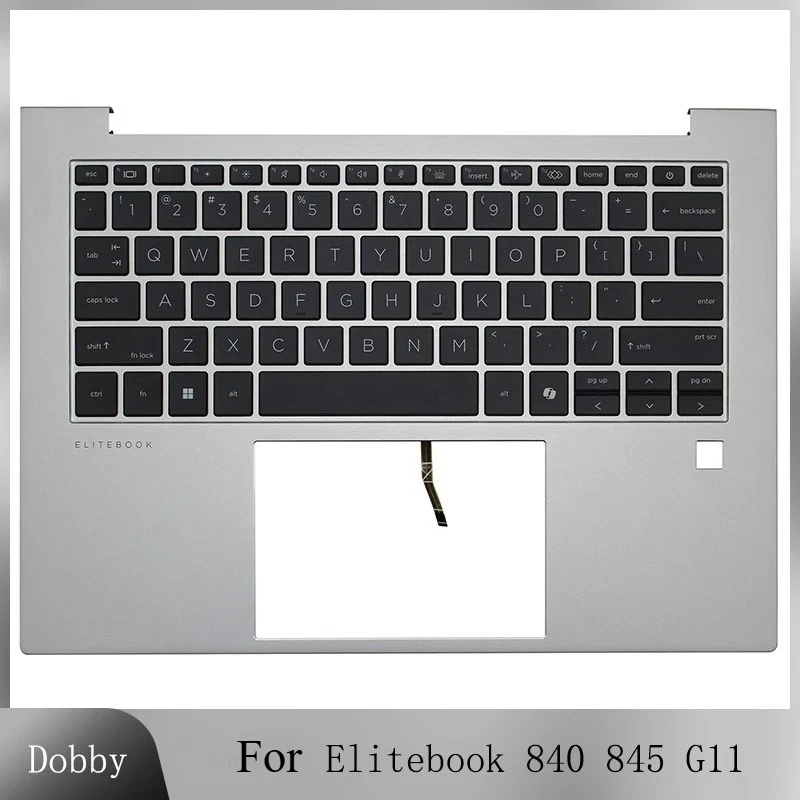 

Оригинальная новая клавиатура с упором для рук для Elitebook 840 11 845 G11 N95848-001, верхний чехол для ноутбука, американская клавиатура с подсветкой, верхняя часть корпуса, серебристый цвет