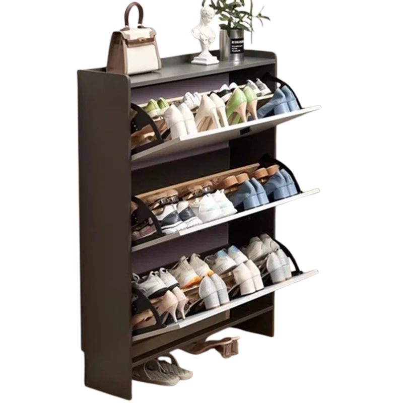 Solid Wood Vintage Shoe Cabinets Vertical Modern Cheap Luxury Shoe Cabinets Design Girl Sillas Para Sala De Estar Furniture image 6