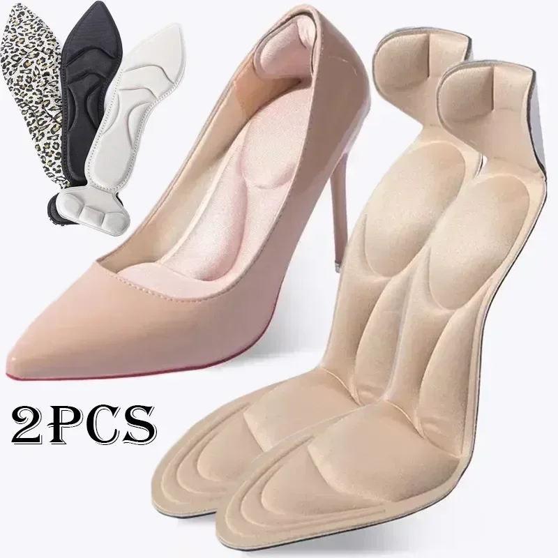 รองเท้าเท้าโฟมเท้าระบายอากาศสูงแทรกอุปกรณ์เสริมแผ่นพื้นรองเท้าส้นลื่นหน่วยความจํา Insoles 2 ชิ้นสําหรับกลับผู้หญิง
