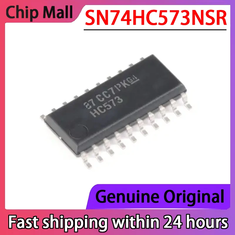 1PCS Original Genuine SN74HC573NSR SOIC-20 Three State Output Eight Channel Transparent D-class Latch Chip