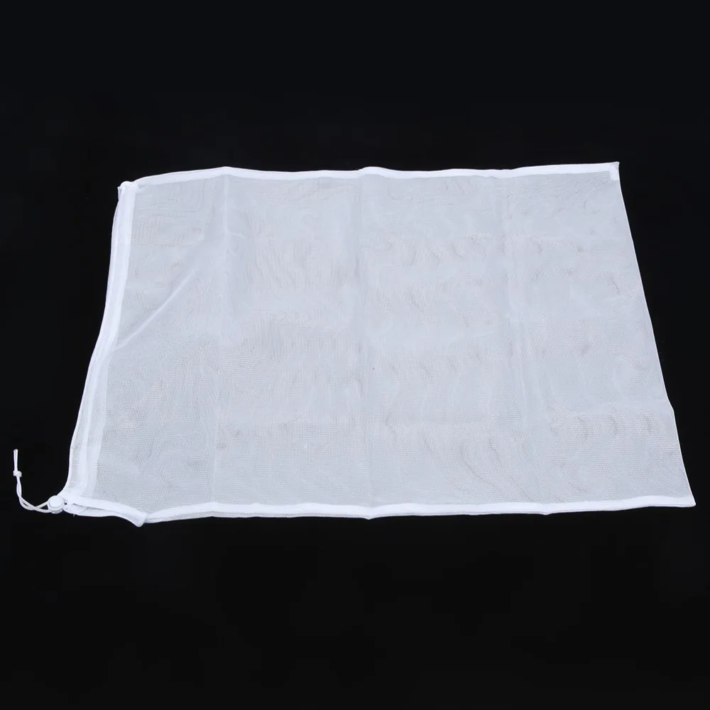 5PCS Fine Fiber Reusable Mesh Bag 15.75in × 23.62in Drawstring Closure Nut Milk Bag Food Strainer Bag Tea Brewing