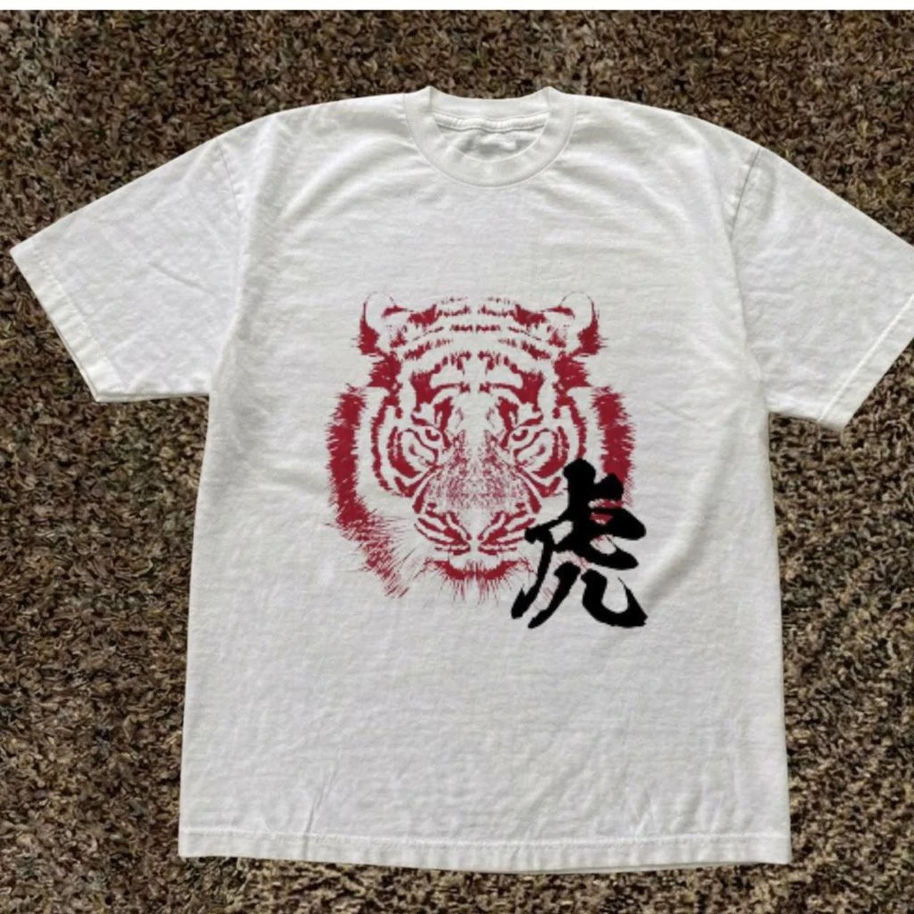 Vintage Tiger Print T-Shirt New Chinese Style Ink Tiger Design Men Women Harajuku Y2K Trendy Vintage Casual Streetwear Tops