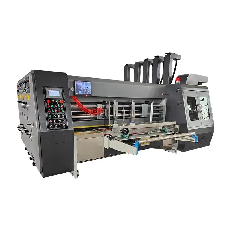 High Speed Carton Box Cutting and Printing Machines Four Color Corrugated Carton Box Die Cutting Machine