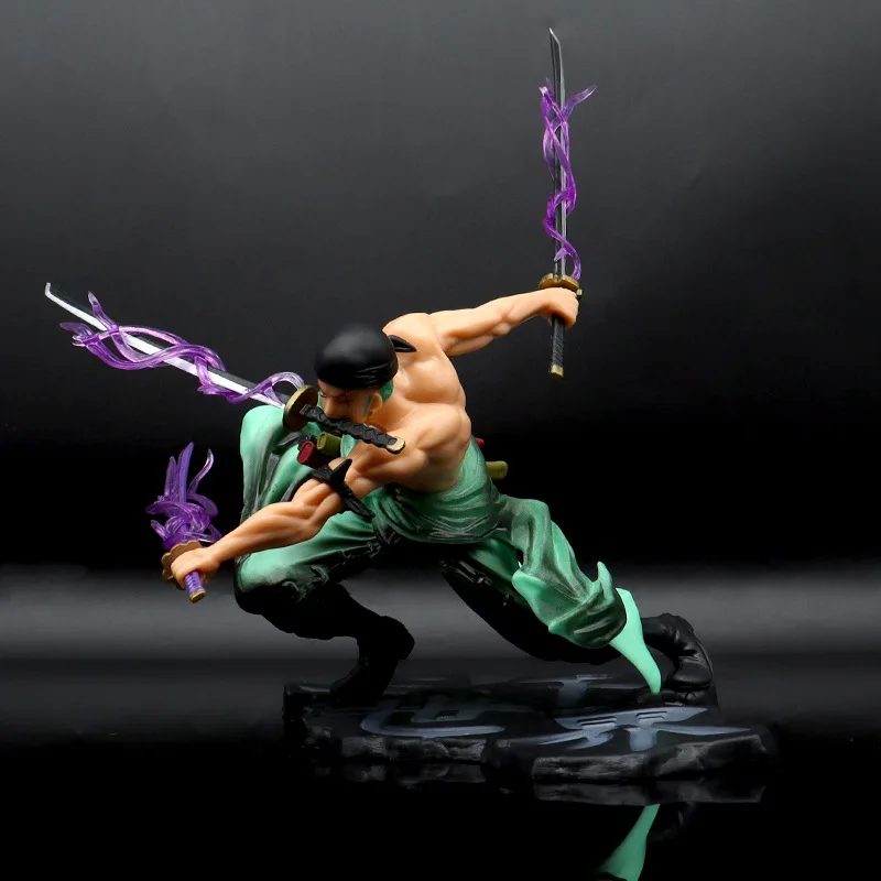 

14cm One Piece Roronoa Zoro Battle Anime Action Figure Model Gk Statue Boys Collection Desktop Decoration Ornament Toys Gifts