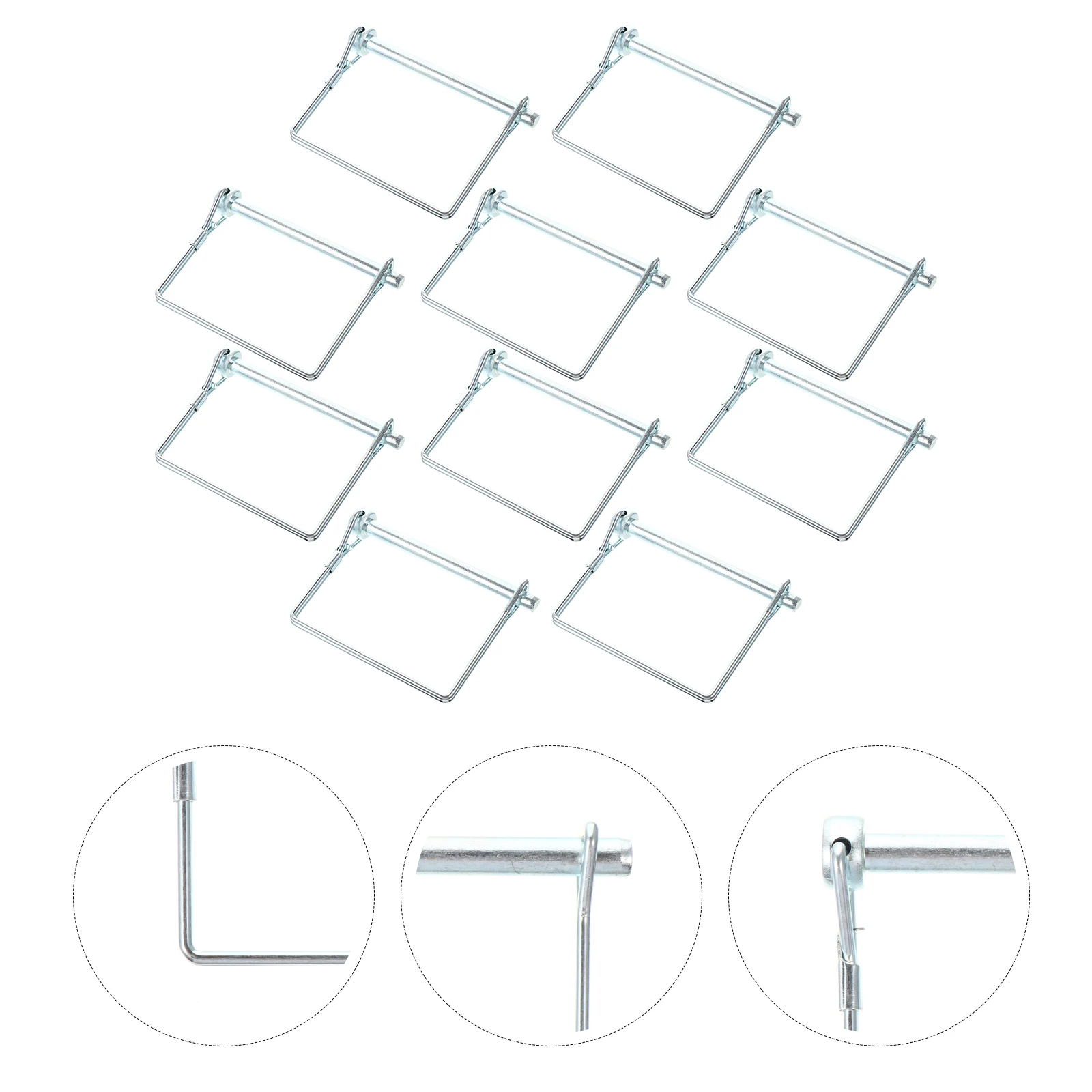 

10 pcs Carbon Steel Square Hitch For Safety Coupler Pin Farm Lawn Garden Trailer Coupler Square Pin Accessories