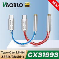 Type C To 3.5mm Audio Adapter Cable CX31993 HiFi DAC Digital Decoding Earphone Amplifier For iPhone15 16/Huawei/Xiaomi/Samsung