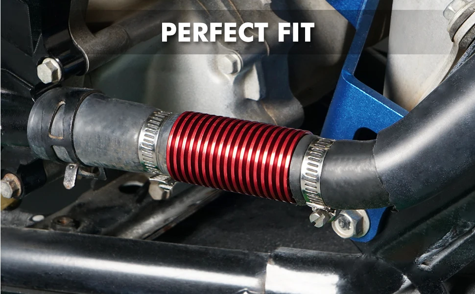 NICECNC Inline-Super-Wasserkühler für Yamaha Blaster 200 Banshee 350 Raptor 660 700 YFZ450 Suzuki LTZ400 UTV ATV Zubehör – Detail 2
