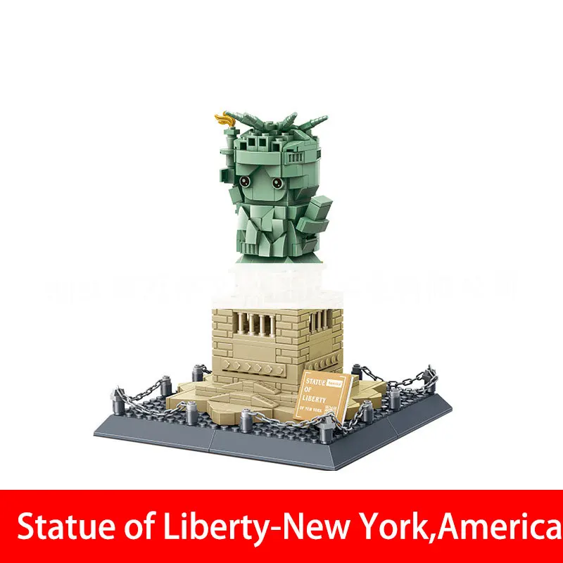 Building Model Blocks Statue of Liberty-New York,America Children's toys, boys' birthday gifts, puzzle toys, collection gifts