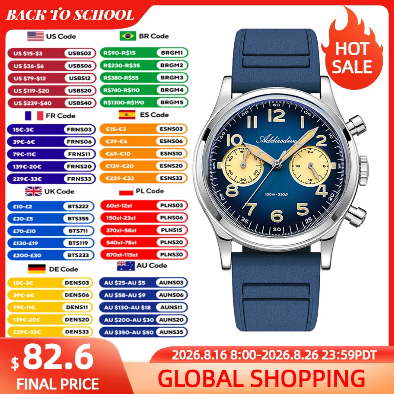 Zero Luxury Watch - ADDIESDIVE High-End Men's Quartz Watches VK64