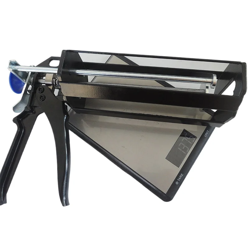 490ml 10:1 Ratio Manual Epoxy Adhesive Multi Component Cartridge Dispensing Mixing Gun Bonding Extrusion Tool