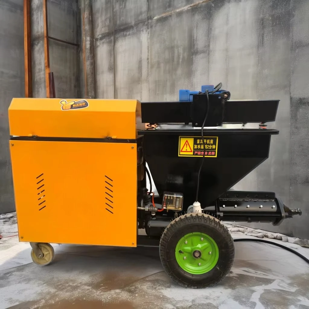 Mortar Spraying Machine Wall Plaster Grout Pump Diesel 18HP 5L Hopper Portable for Masonry Grouting