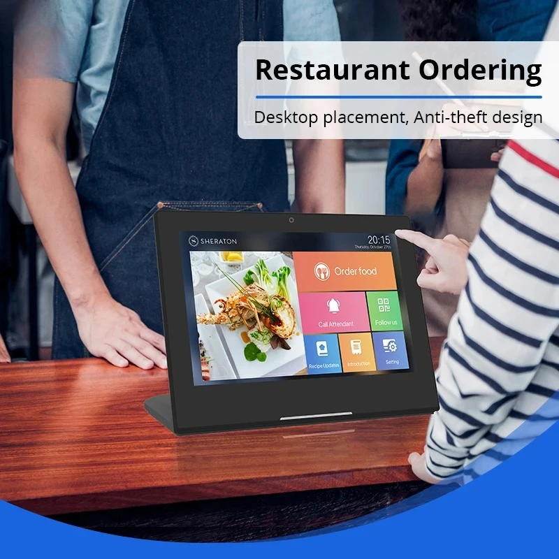 2026 أندرويد 11 L شكل تابلت 10.1 بوصة تعمل باللمس Rk3566 RJ45 NFC سطح المكتب POS الكمبيوتر اللوحي رباعي النواة #1