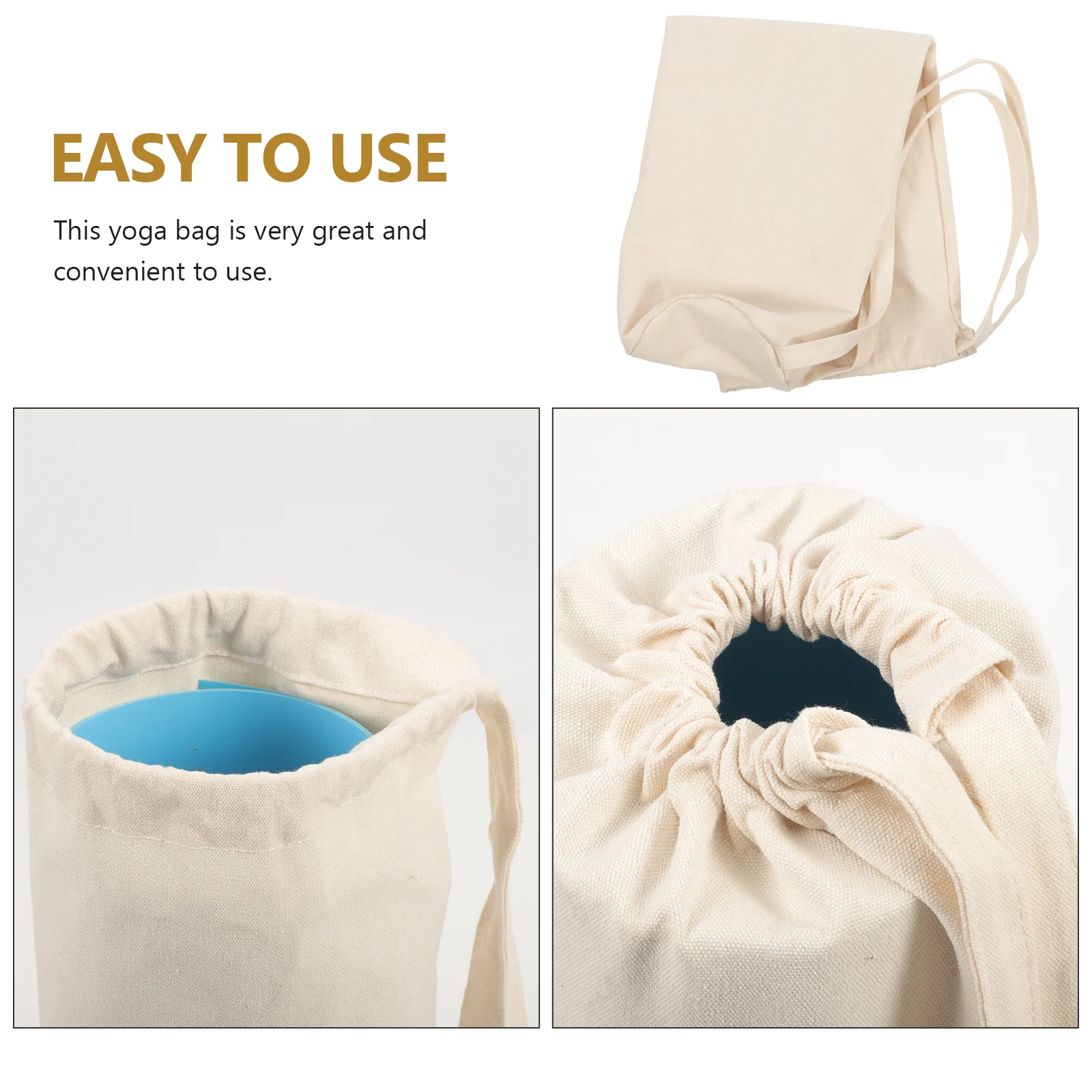 

Yoga Mat Storage Bag Large Capacity Lightweight Portable Yoga Bag For Mats With Shoulder Strap Durable Fitness Carrier