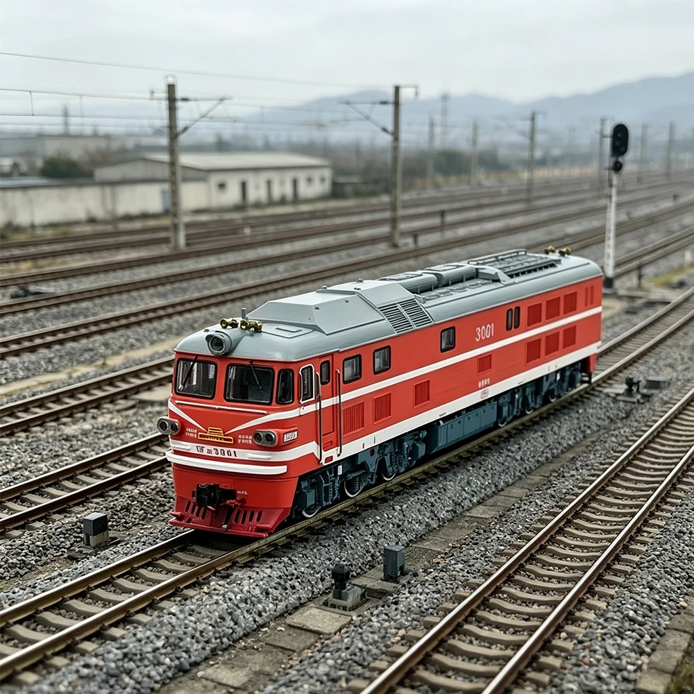 N Type 1/160 Simulation Train Model DF7D Cold-resistant Diesel Locomotive Multiple Options Toy Train Collection Gift