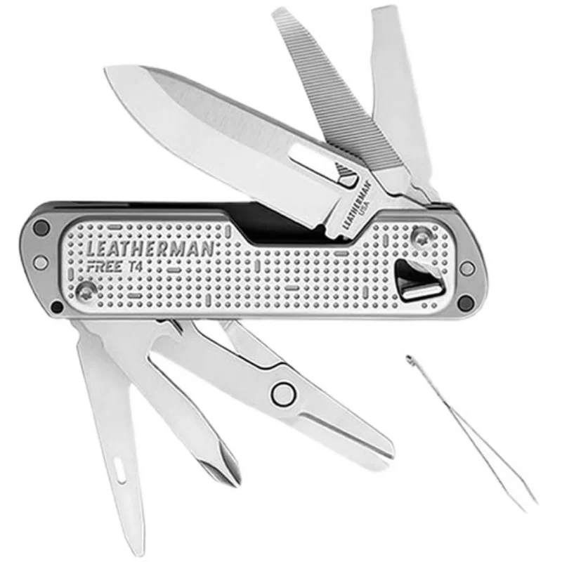 Portable magnetic suction and push type multi-functional combination tool pliers Folding pliers Free T4