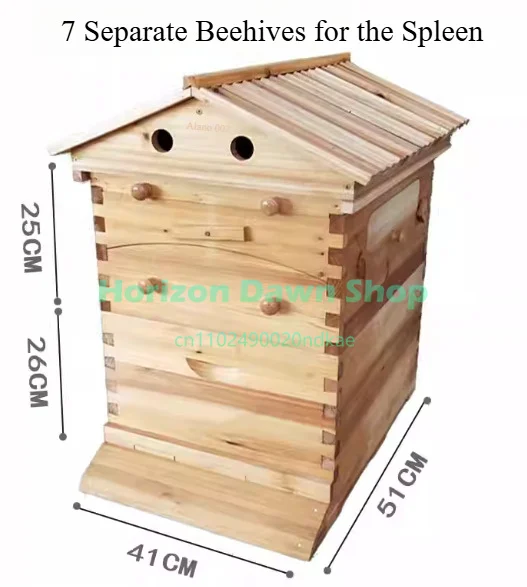 Beehive Self-flow Bee hive Automatic honey flow, Bee Villa, Lang style beehive