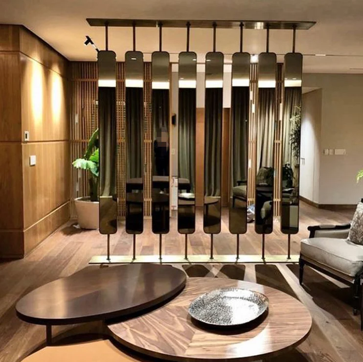 Aluminum Hotel Room Metal Indoor Decoration Art Partition Screen