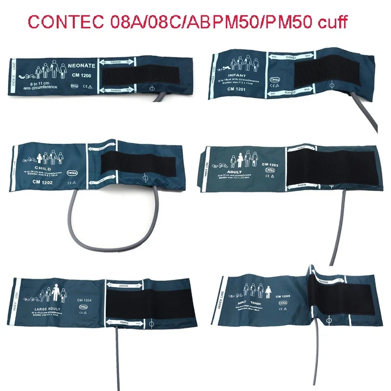 With Connector 6 Size of Cuffs Sphygmomanometer cuff Patient monitor cuff Cuff for blood pressure monitor People use cuff