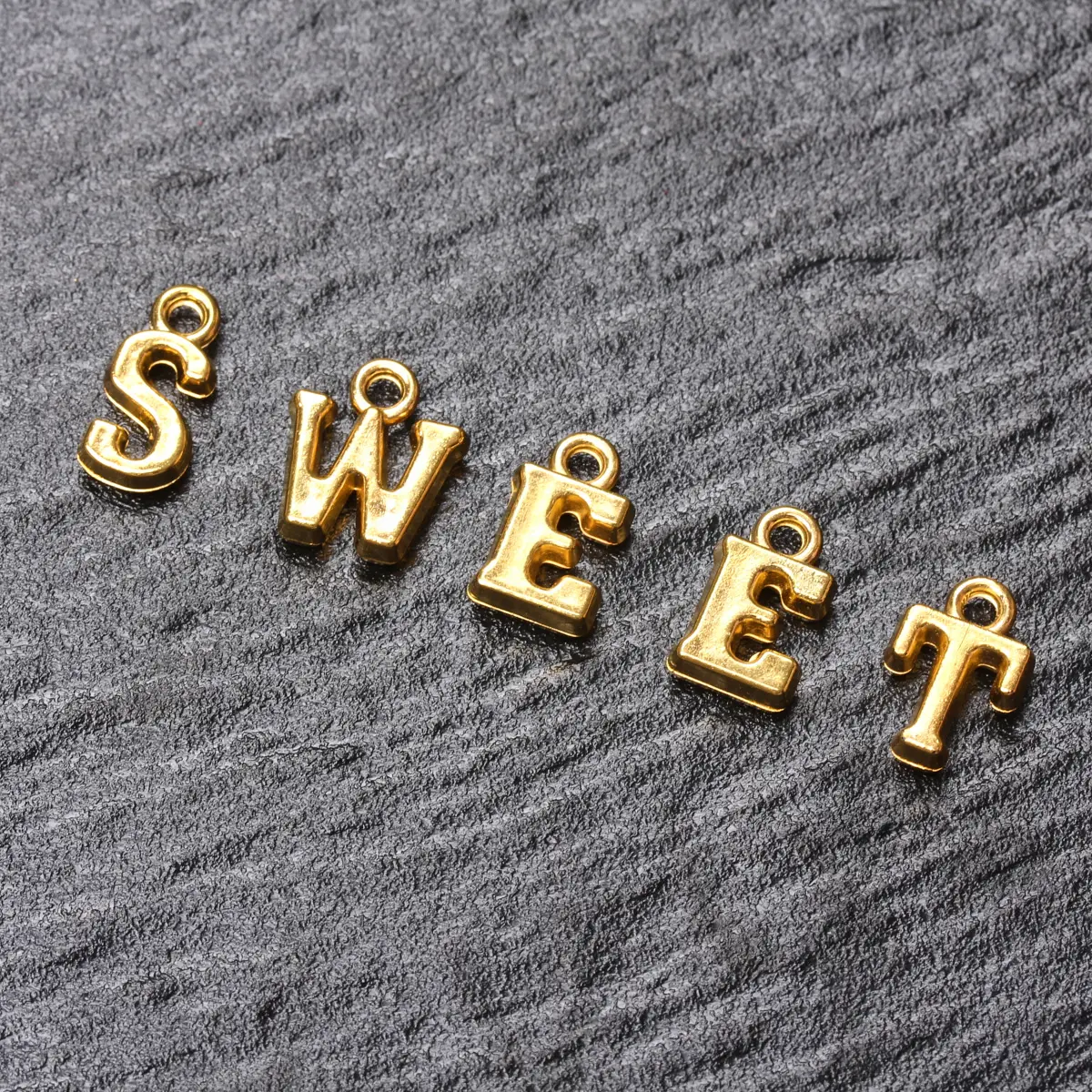 20Pcs Mixed Alphabet Letter Pendant For DIY Jewelry Making Keychain Necklace Pendants Handmade Accessories