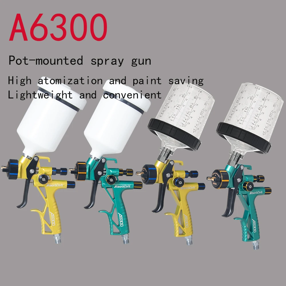 높은 분무 및 저압 자동차 페인트 스프레이 건 HVLP 공압 보드 금 가구 스프레이 페인트 스프레이 수리 도구