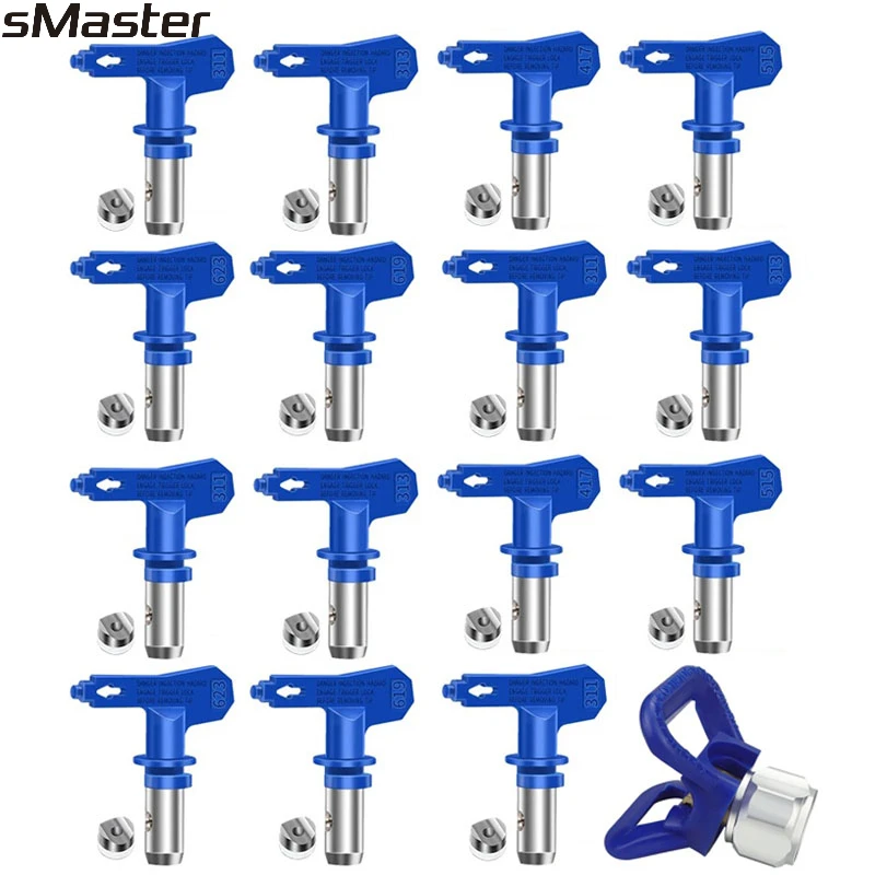 sMaster Paint Spray Tips Airless Sprayer Nozzles Reversible Spray Tip Nozzles Sprayer Parts213/ 315/417/519/621/517/317/415/523