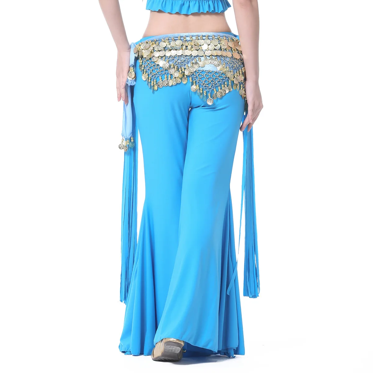 Crystal cotton tribal side pants belly dance tribal practice pants comfortable practice clothes new factory direct sales