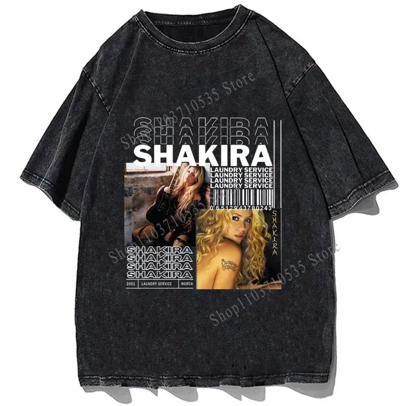 Singer Shakira T Shirt BZRP Music Sessions #53 Fans T-shirt Women Hip Hop Streetwear Unisex Camisetas Vintage Aesthetic Clothes