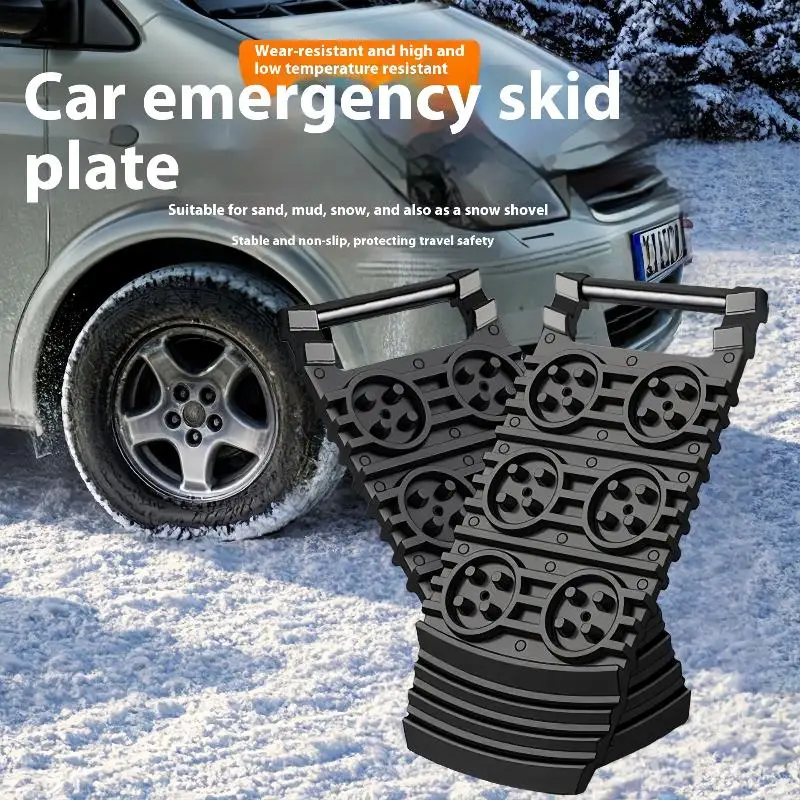 Car Tire Emergency Anti-skid Board Recovery Tracks Traction Mat Board Snow Chain Shovel Ramps Pad Off Road Accessories view 2