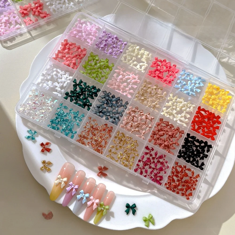 12Grids/Box 3D Irregular Shape Nail Art Charms Five-pointed Star Sparkling Flakes Imitation Pearl Nail Decoration Glitter