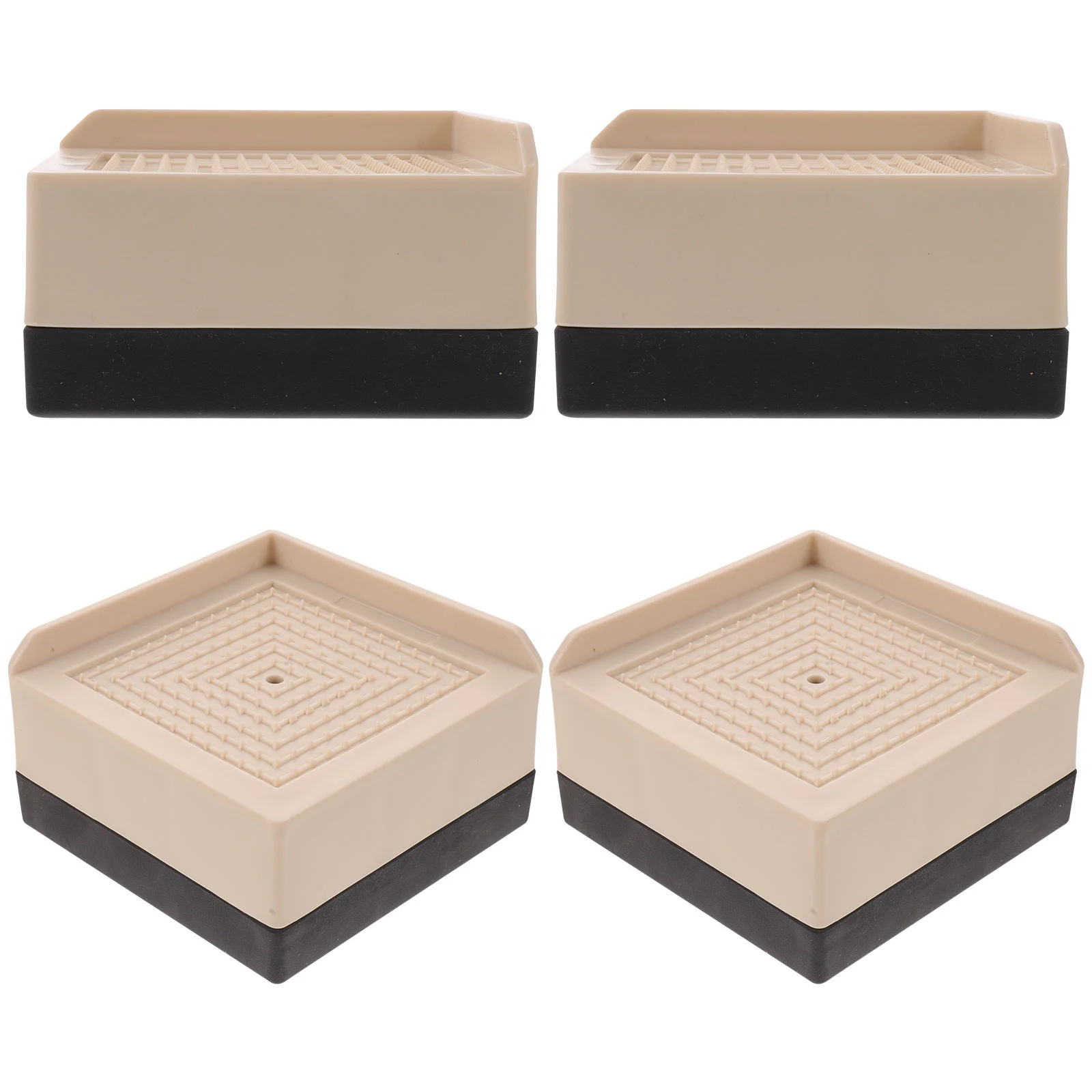 Elevadores para patas de escritorio, bloques elevadores, alfombrilla para cama, altura de muebles, silla resistente, 4 Uds.