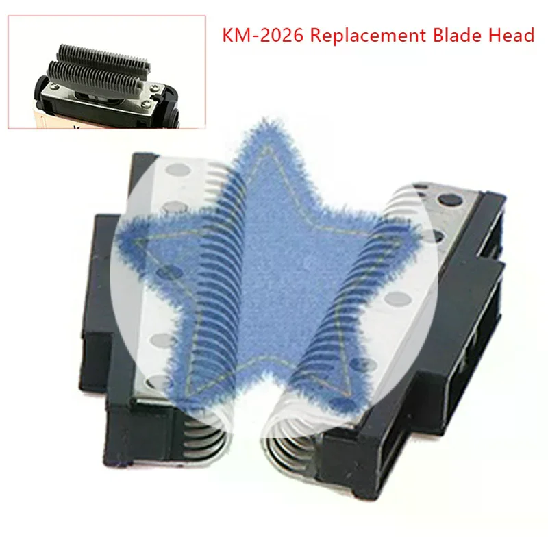 오리지널 전기 면도기 블레이드 골든 포일 나이프 네트 및 커터 헤드 KM-2026 플로팅 면도기에 적합