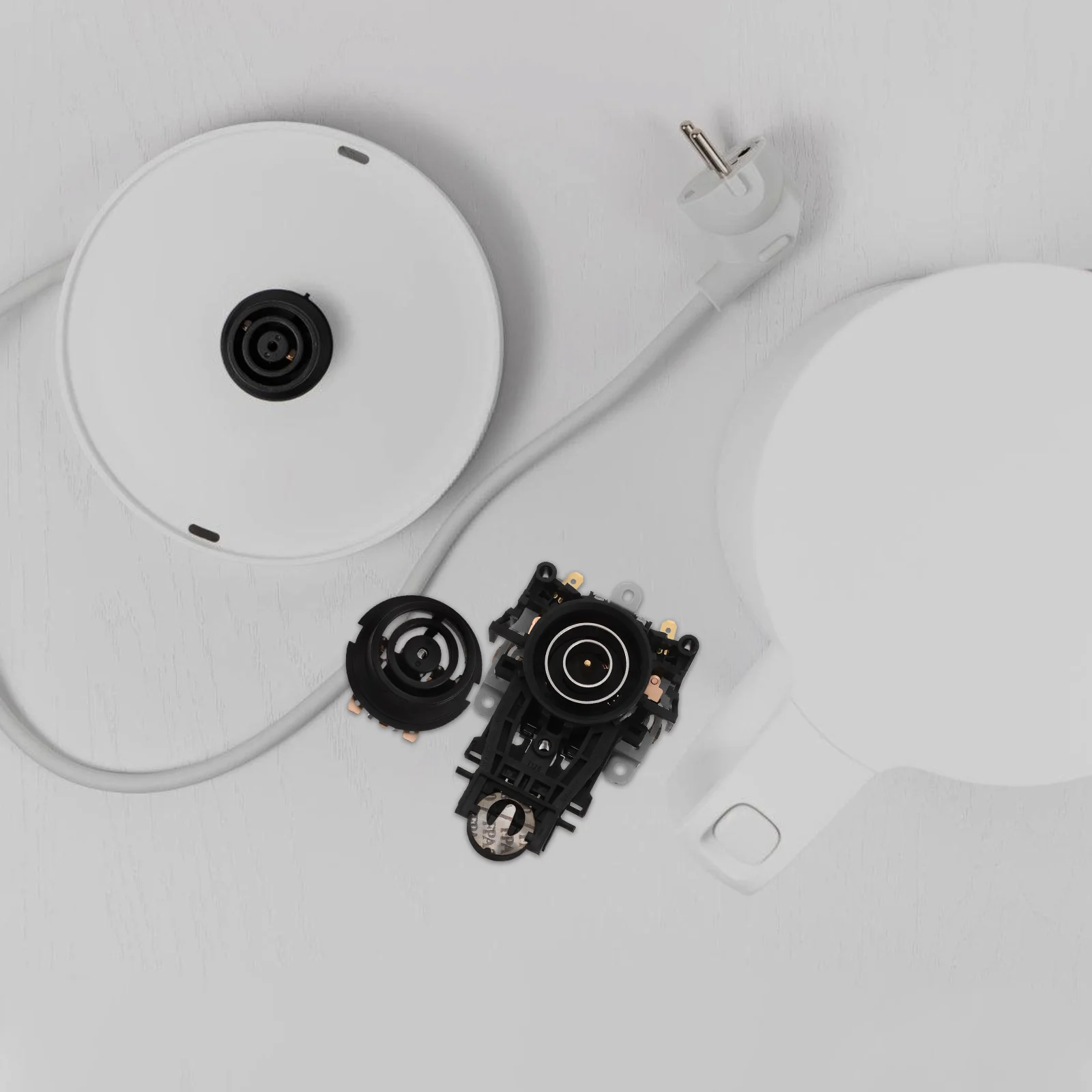 

Thermostat Switch Electric Kettle Coupler Base Socket Temperature Black Replacement Parts Wide Compatibility Precise Control
