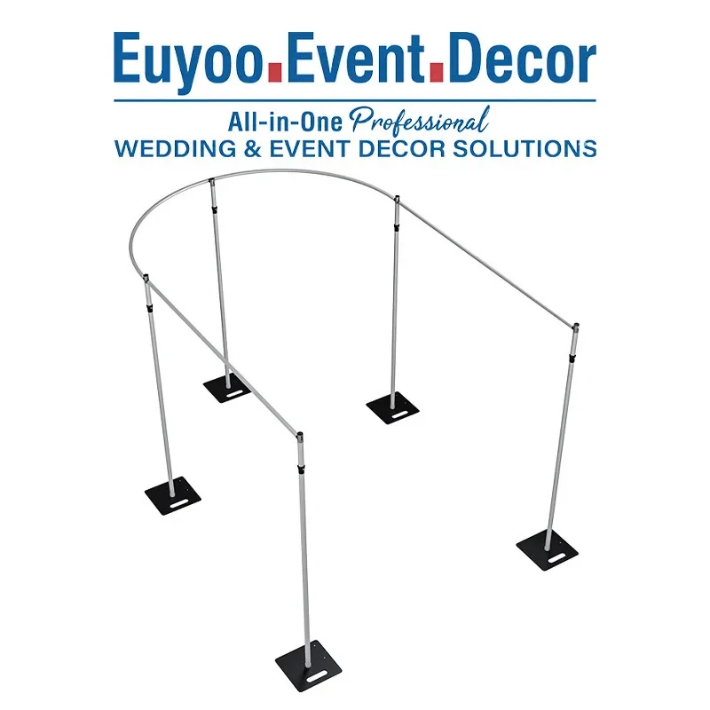U-shaped gauze mantle telescopic support frame adjustment aluminum alloy curtain wedding display frame