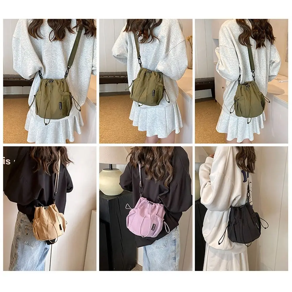 Stylish Fashion Ladies Handbag Large Capacity Comfortable Shoulder Bag Drawstring Underarm Bag