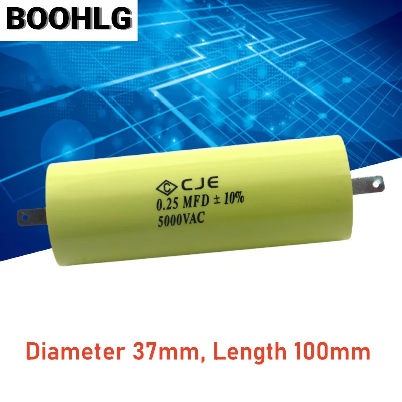 

1PCS CJE CBB20 0.25UF 5000VAC IGBT high-voltage metalized polypropylene film capacitor