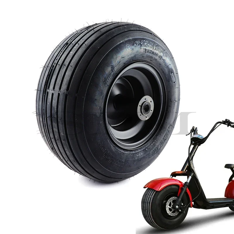 

18x9.50-8 vacuum Tyre 225/55-8 Tubeless tire with Disc brake wheel hub For China Harley bicycle Electric scooters 8 inch wheels