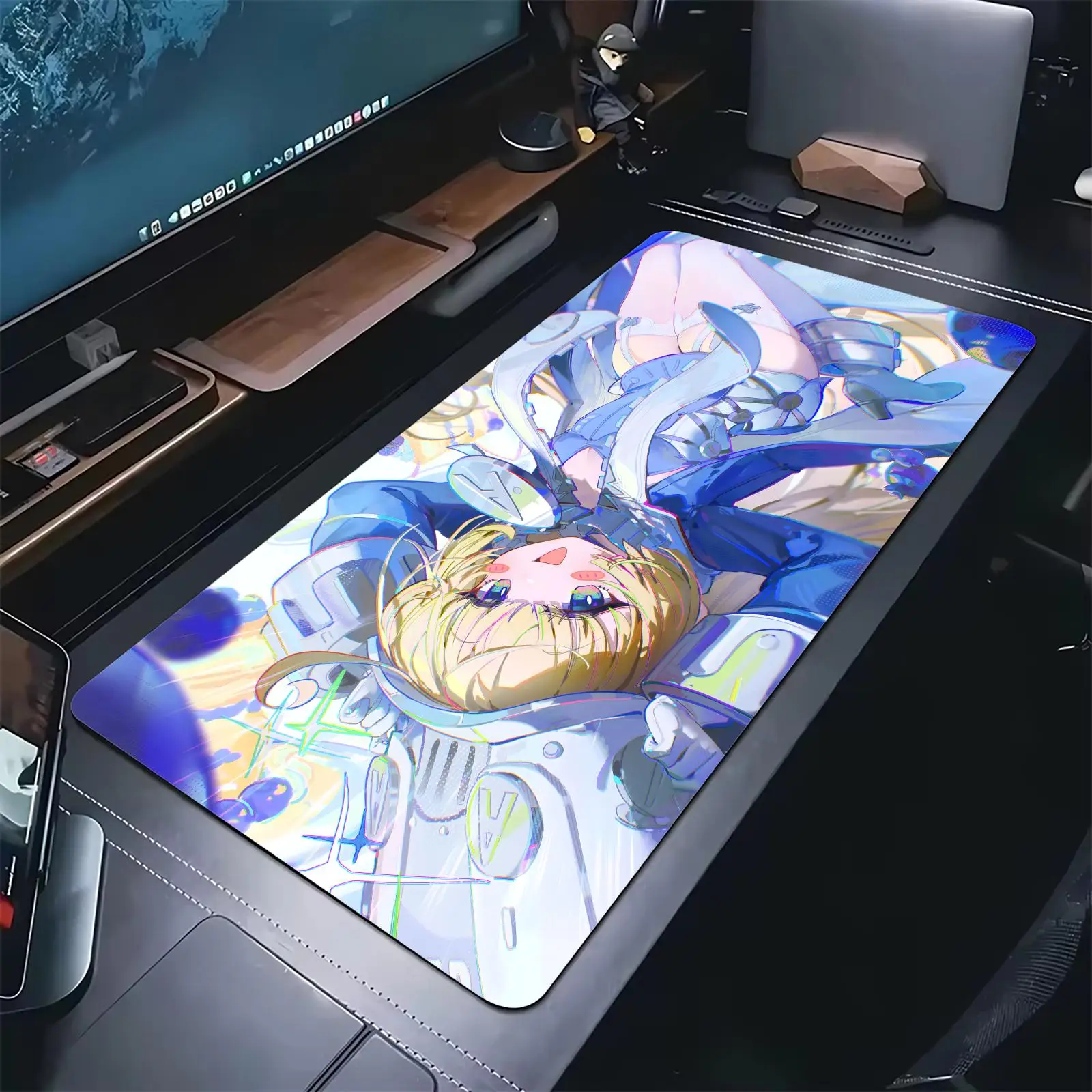 Zenless Zone Zero Norma Hollowell Pro E-Sports Mousepad Extra Large Non-Slip Stitched Edge Keyboard Laptop Desk Mat For PC Gamer
