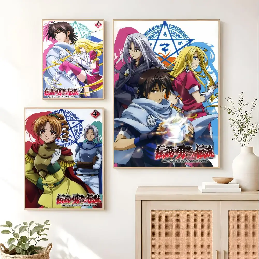 Epic Arcane Anime The Legend Of The Legendary Heroes Poster For Bedroom Living Room Home Decor Festival Gift Birthday Present