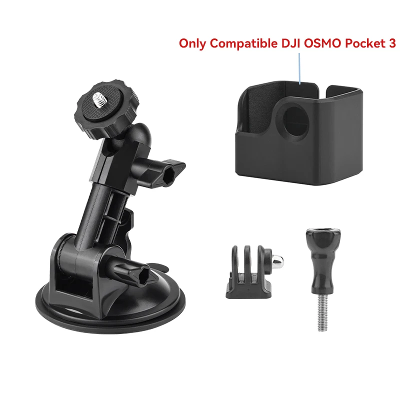 Für DJI OSMO Pocket 3 4 Kamera Autohalterung Adapter Saugnapf Gimbal Kamera Autohalter für DJI OSMO Pocket 3 Kamera Zubehör