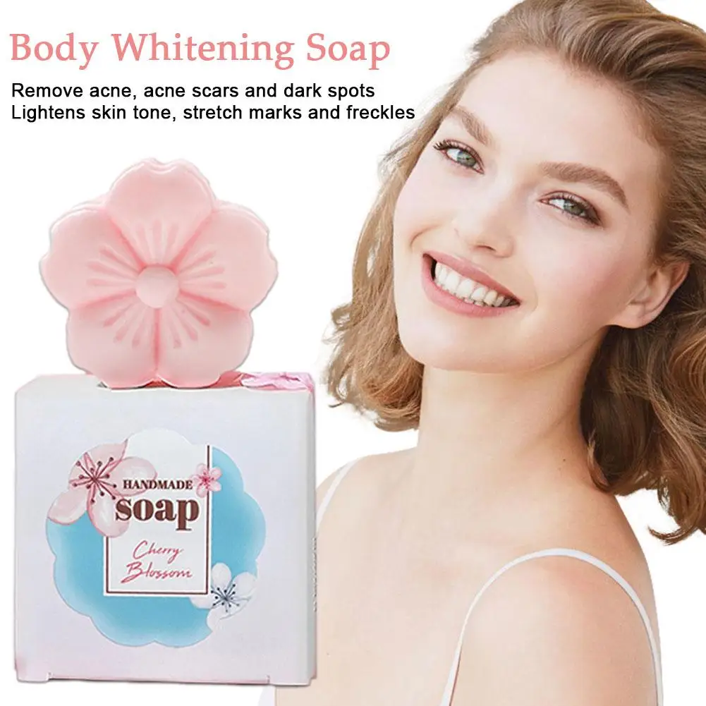 40g Flower Shape Face Wash Body Whitening Soap Remove Pores Blackheads Oil Control Moisturizing Deep Cleansing For Skin Car I9D6