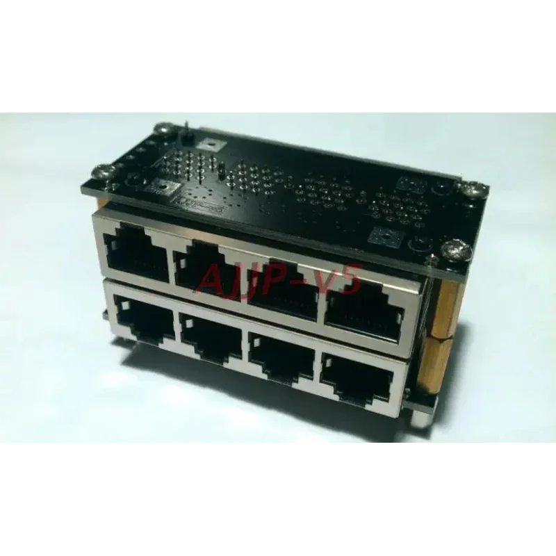 Rj45 Network Port Adapter Board Network Cable Straight-through Connector 4-position Docking Module 4-way Docking