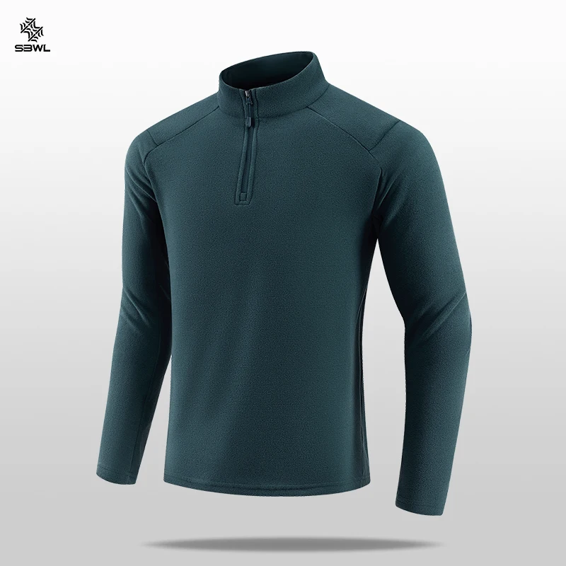 SBWL Autumn/winter high quality men autumn and winter outdoor sports skiing, running and cycling with warm long sleeve T-shirt